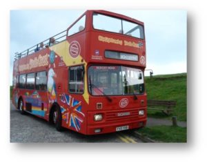OA Dušní, poznávací zájezd, double-decker bus