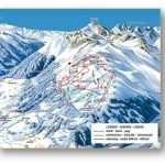 mapa lyžařského areálu v rakouských Alpách