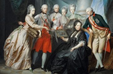 Malba Marie Terezie a Josefa II