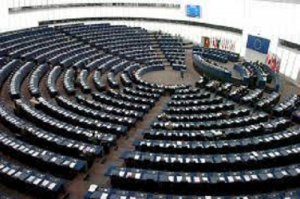 Pohled do parlamentu EU