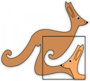 Nakreslený obrázek klokana