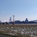 pohled na letiště Praha