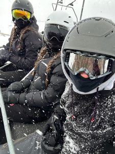 na lanovce za sněžení
