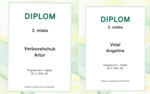 Diplomy ze soutěže