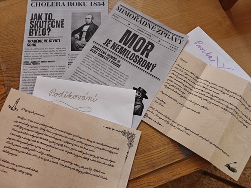 listinné podklady hry